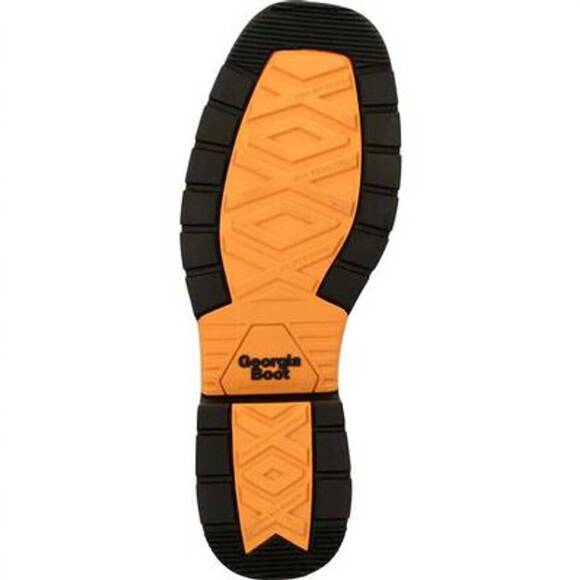 NEW GEORGIA BOOT men\'s carbo tec steel toe waterproof pull on work boots - wide